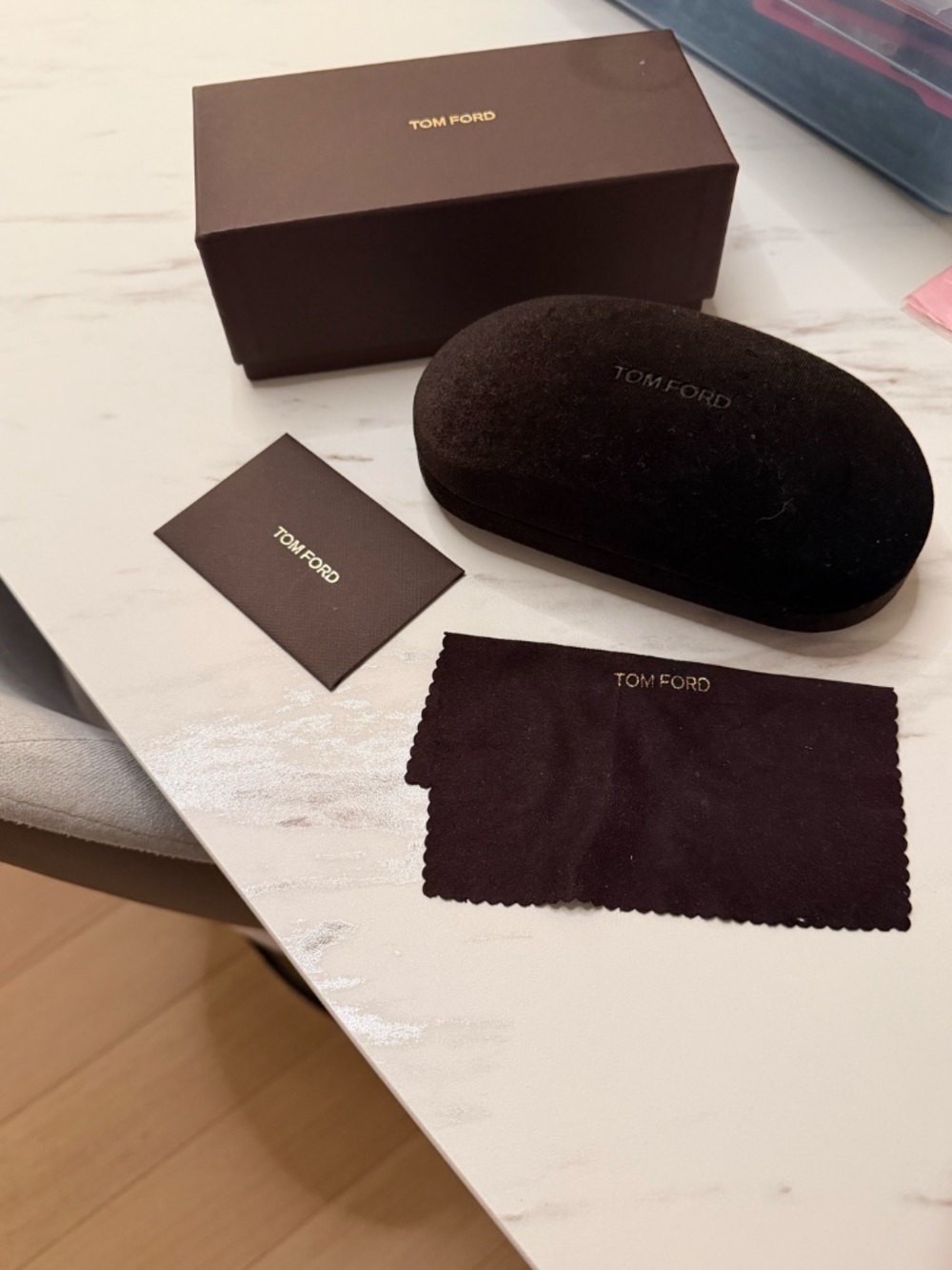 Tom Ford Eyewear Sunglasses Case Box Cloth & Booklet – NO GLASSES